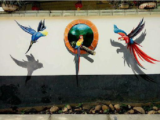 洱源视觉错位-3D墙绘设计